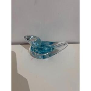 Blown Glass Bird Figurine Murano Style Paperweight Italy Figurine Handmade